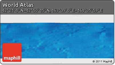 Physical Panoramic Map of the Area around 42° 35' 40" N, 164° 7' 30" E