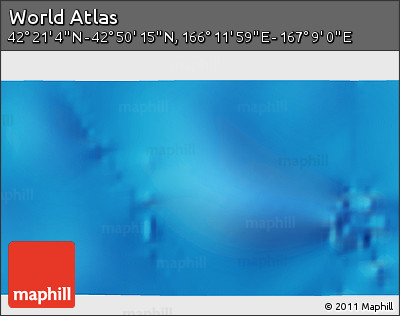 Physical 3D Map of the Area around 42° 35' 40" N, 166° 40' 30" E
