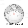 Outline Map of the Area around 42° 35' 40" N, 174° 10' 30" W, rectangular outline