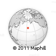 Outline Map of the Area around 42° 35' 40" N, 175° 1' 30" W, rectangular outline