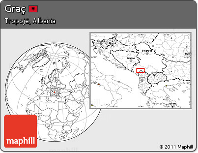 Blank Location Map of Graç