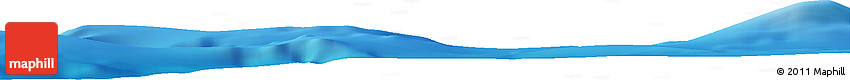 Shaded Relief Horizon Map of the Area around 42° 35' 40" N, 19° 28' 30" W