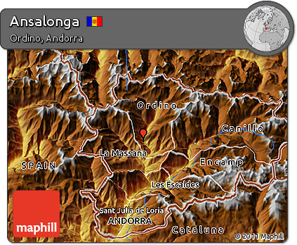 Physical 3D Map of Ansalonga