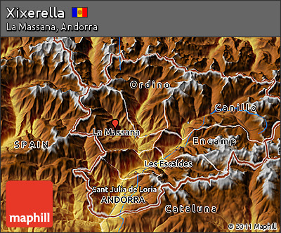Physical 3D Map of Xixerella