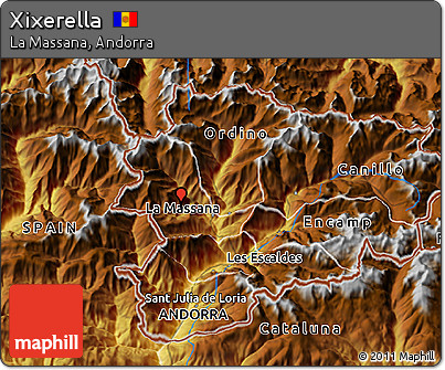 Physical 3D Map of Xixerella