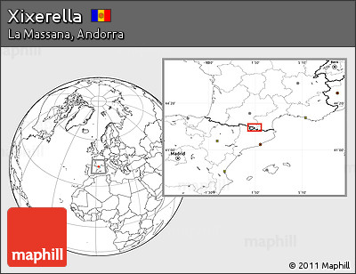 Blank Location Map of Xixerella
