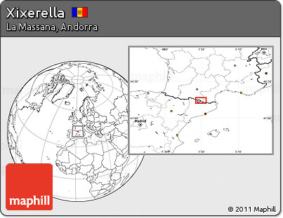 Blank Location Map of Xixerella
