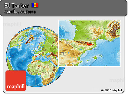 Physical Location Map of El Tarter