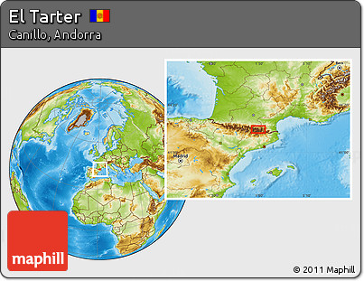 Physical Location Map of El Tarter