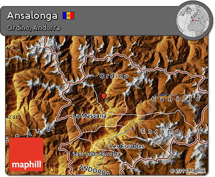 Physical Map of Ansalonga