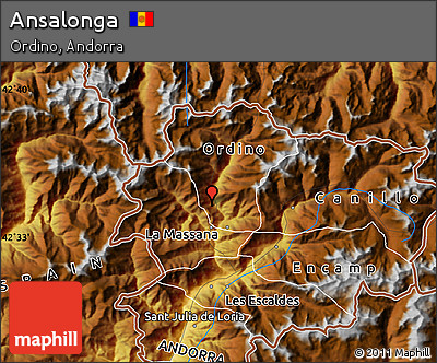 Physical Map of Ansalonga