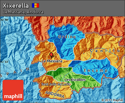 Political Map of Xixerella