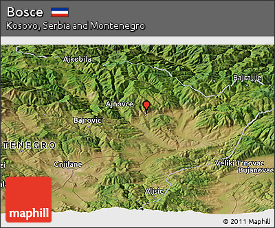 Satellite Panoramic Map of Bosce