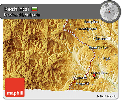 Physical 3D Map of Rezhintsi
