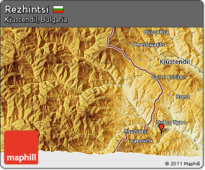 Physical 3D Map of Rezhintsi