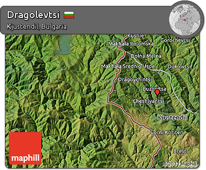 Satellite 3D Map of Dragolevtsi
