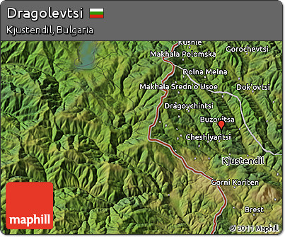 Satellite 3D Map of Dragolevtsi