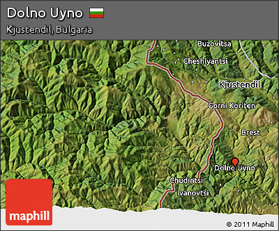 Satellite 3D Map of Dolno Uyno