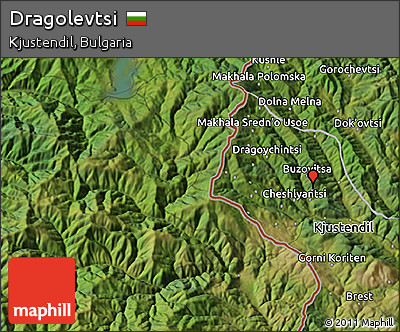 Satellite 3D Map of Dragolevtsi