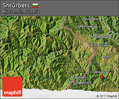 Satellite 3D Map of Shtŭrbets