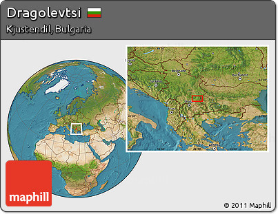 Satellite Location Map of Dragolevtsi