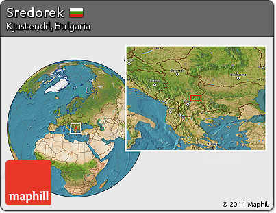 Satellite Location Map of Sredorek