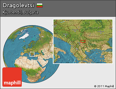 Satellite Location Map of Dragolevtsi