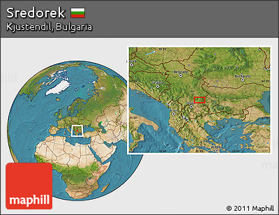 Satellite Location Map of Sredorek