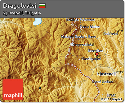 Physical Map of Dragolevtsi