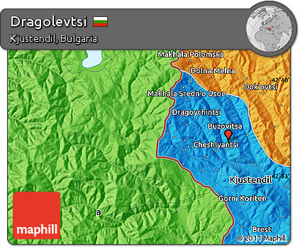Political Map of Dragolevtsi