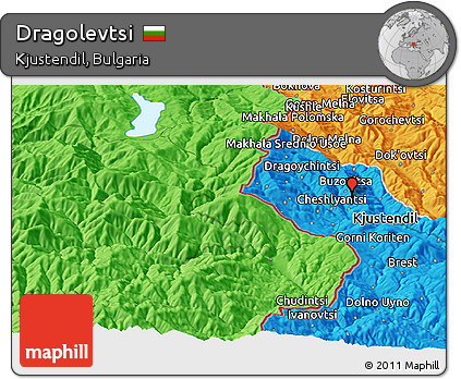 Political Panoramic Map of Dragolevtsi