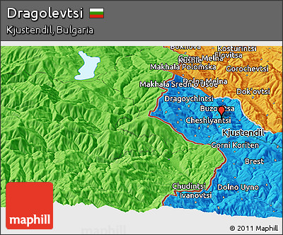 Political Panoramic Map of Dragolevtsi