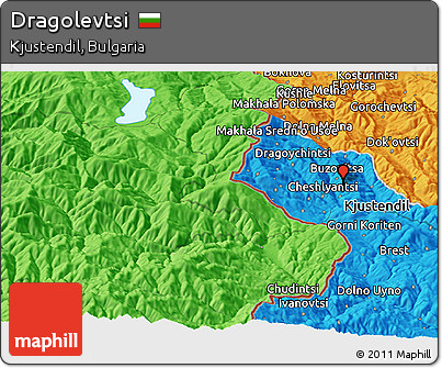 Political Panoramic Map of Dragolevtsi