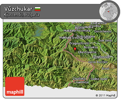 Satellite Panoramic Map of Vŭzchukar