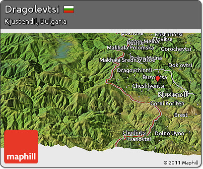 Satellite Panoramic Map of Dragolevtsi