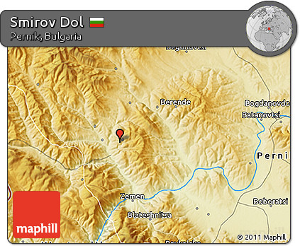 Physical 3D Map of Smirov Dol