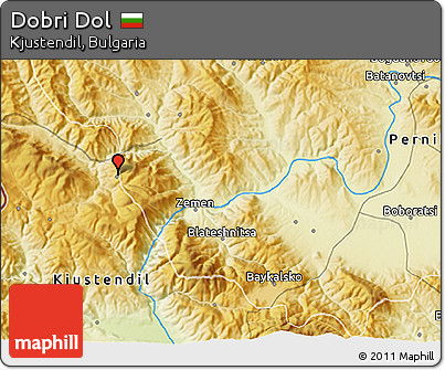 Physical 3D Map of Dobri Dol