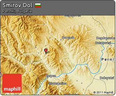 Physical 3D Map of Smirov Dol