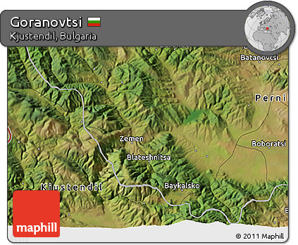 Satellite 3D Map of Goranovtsi
