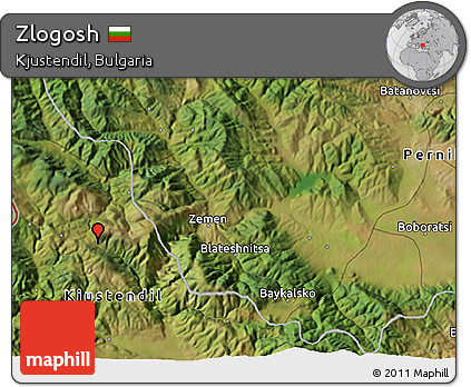 Satellite 3D Map of Zlogosh