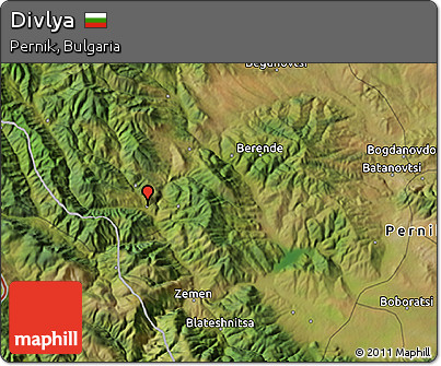 Satellite 3D Map of Divlya