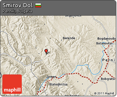 Shaded Relief 3D Map of Smirov Dol