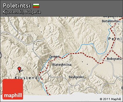 Shaded Relief 3D Map of Poletintsi
