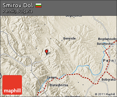 Shaded Relief 3D Map of Smirov Dol