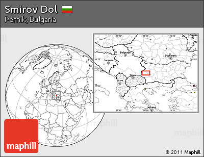 Blank Location Map of Smirov Dol