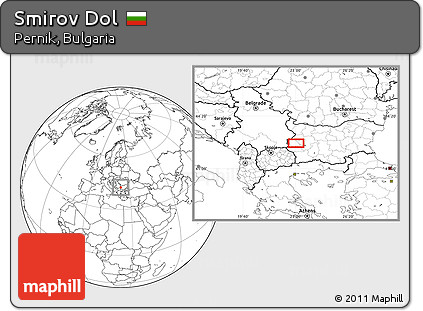 Blank Location Map of Smirov Dol