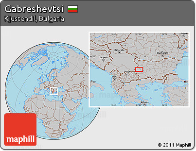 Gray Location Map of Gabreshevtsi