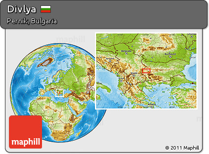 Physical Location Map of Divlya