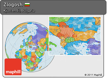 Political Location Map of Zlogosh
