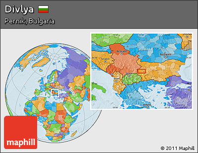 Political Location Map of Divlya